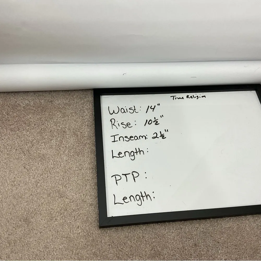 True Religion Jennie Curvy Mid Rise Super Skinny Black Shorts Size 29 - Image 7