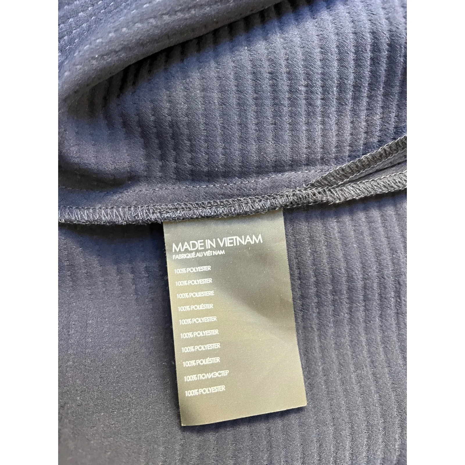 Club Monaco Black Ribbed Square Neck Relaxed Fit 3/4 Sleeve Top Shirt Size S - Image 4