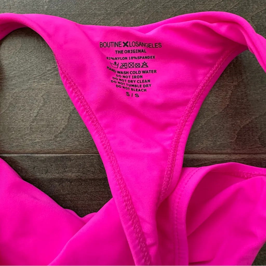 Boutine LA Radar Cheeky One Piece Swimsuit Pink - Image 10