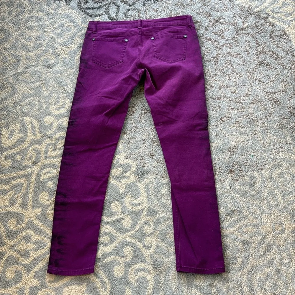 Truce Ombré Rhinestone Skinny Jeans Purple 13 Size undefined - Image 6