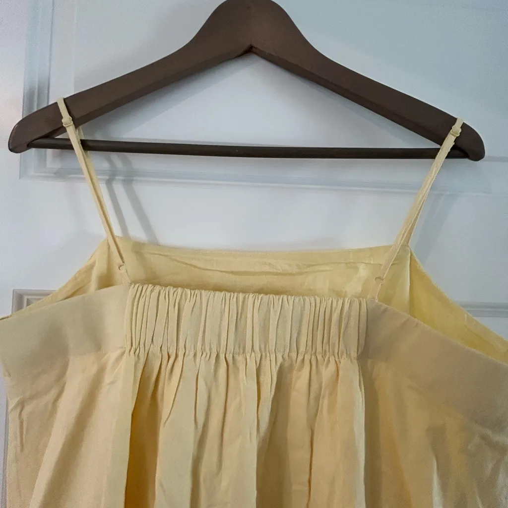 Gap  Linen Blend Bubble Mini Dress Yellow Size L - Image 9