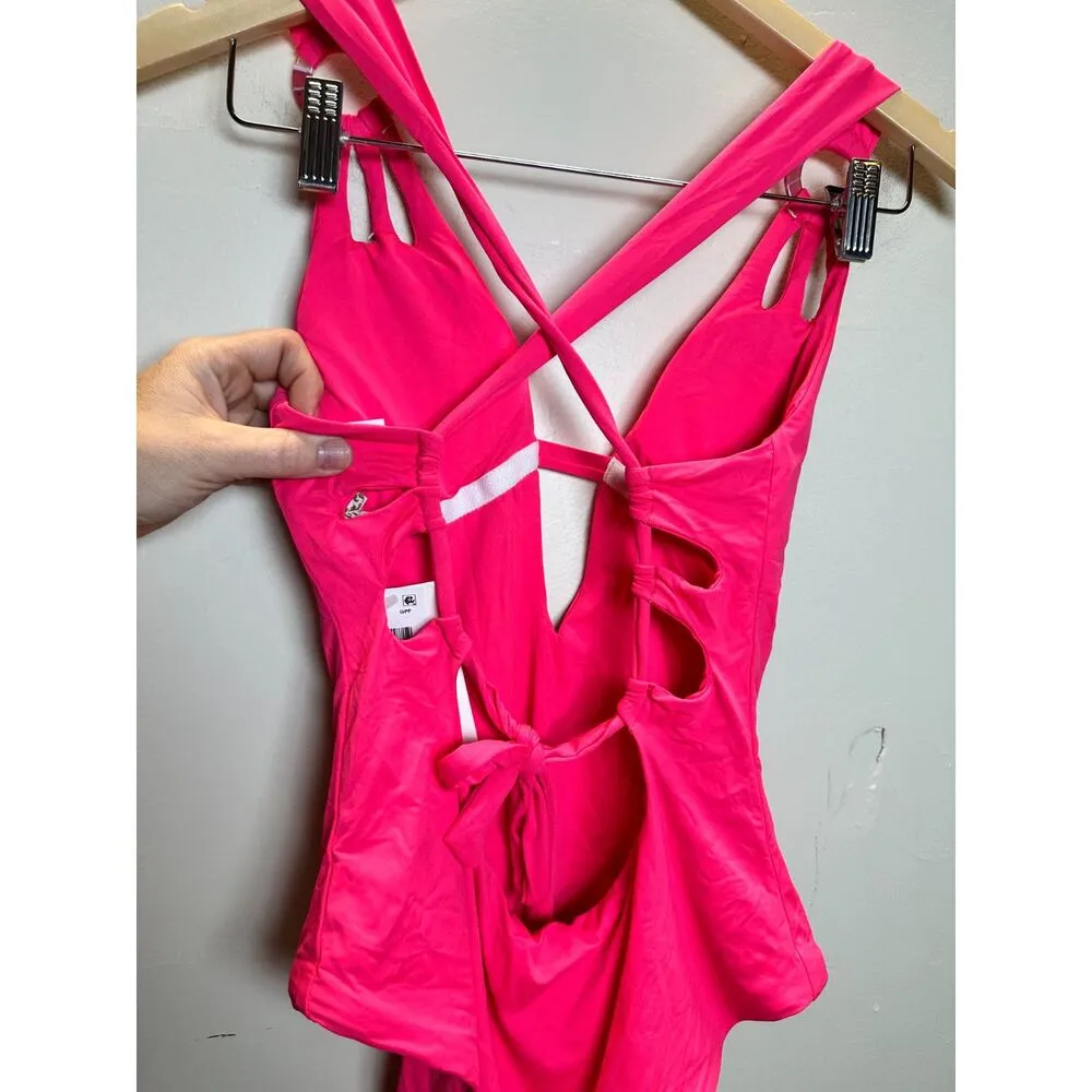 Becca Women's 081968JD Size M Skylar Plunge One-Piece Swimsuit NWT - Image 6