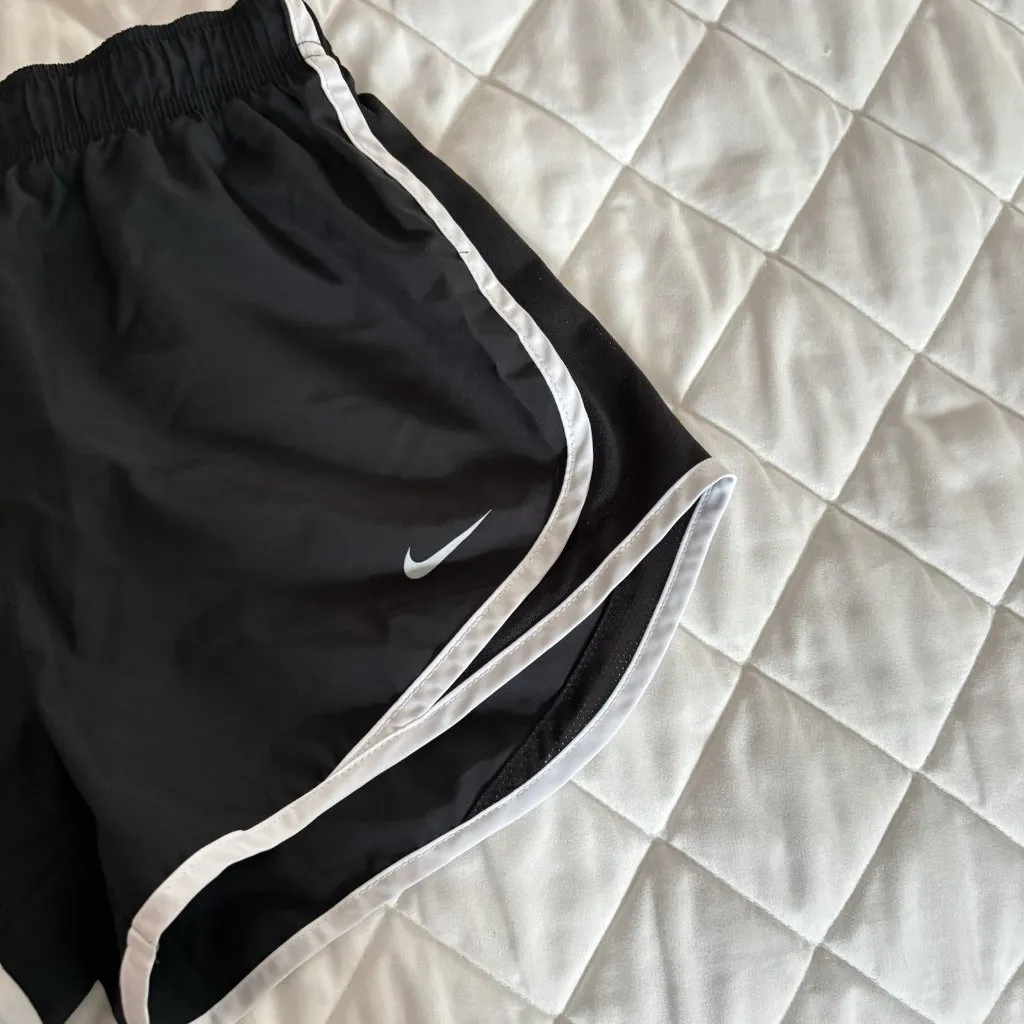 Nike Womens Dri-Fit Running Shorts Womens Size XS Black Drawstring Liner - Image 2