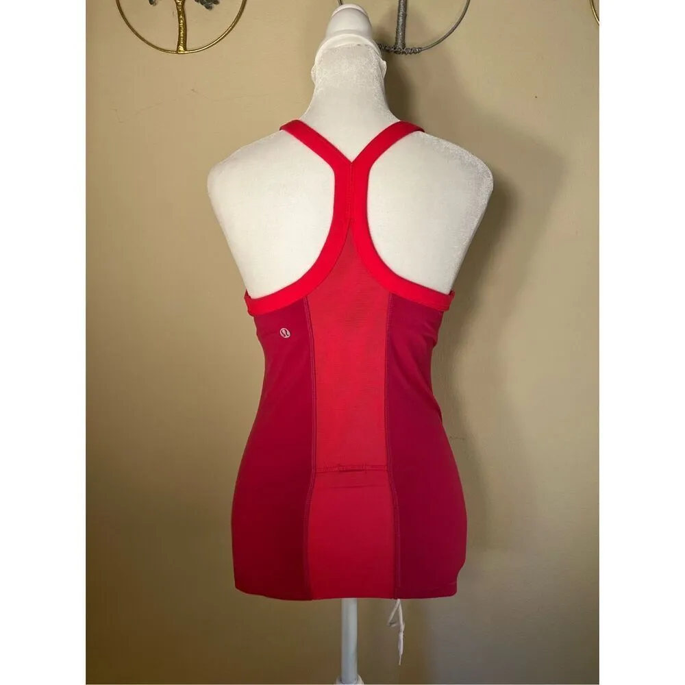 Lululemon Ujjayi Y II Athletic Tank Top in Raspberry Size 4 - Image 2