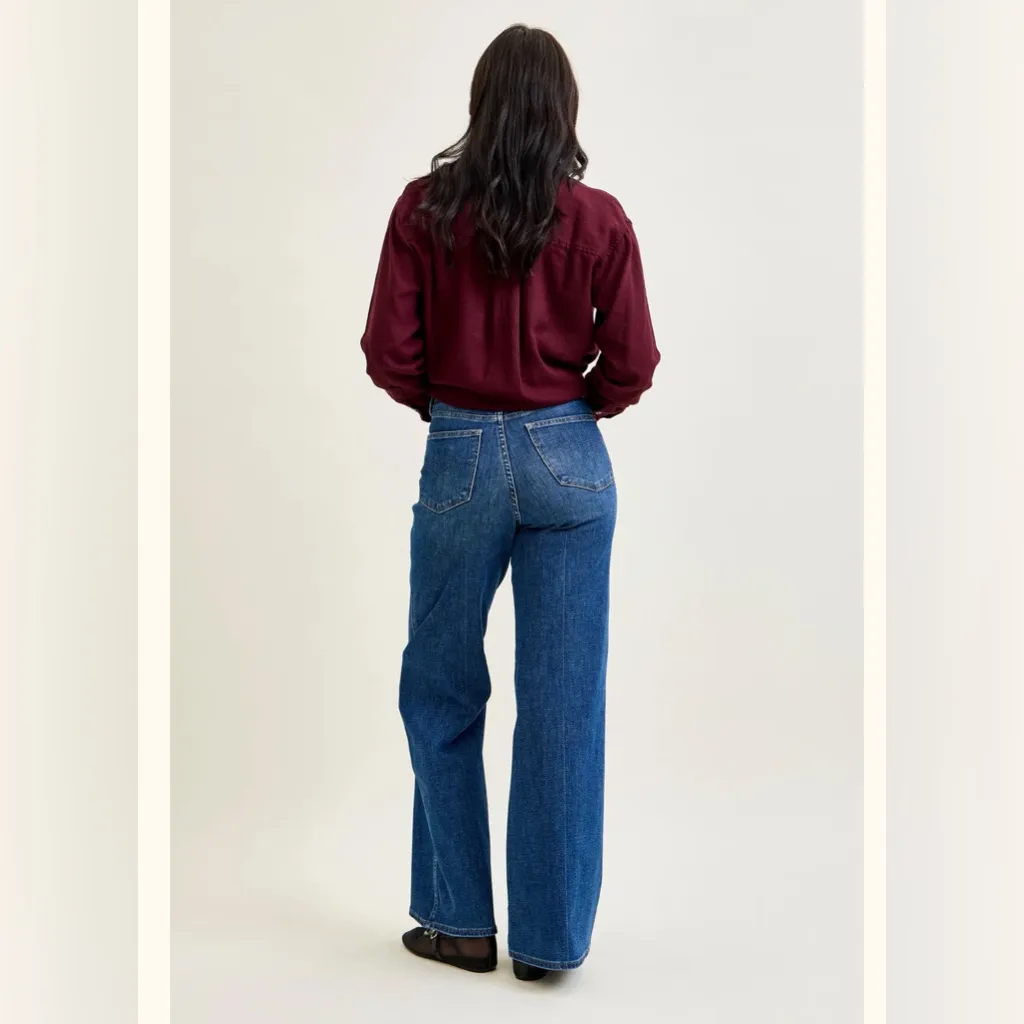 NWT Judy Blue Claribel High Rise Tummy Control Retro Wide Leg Jeans size 5/27 - Image 3