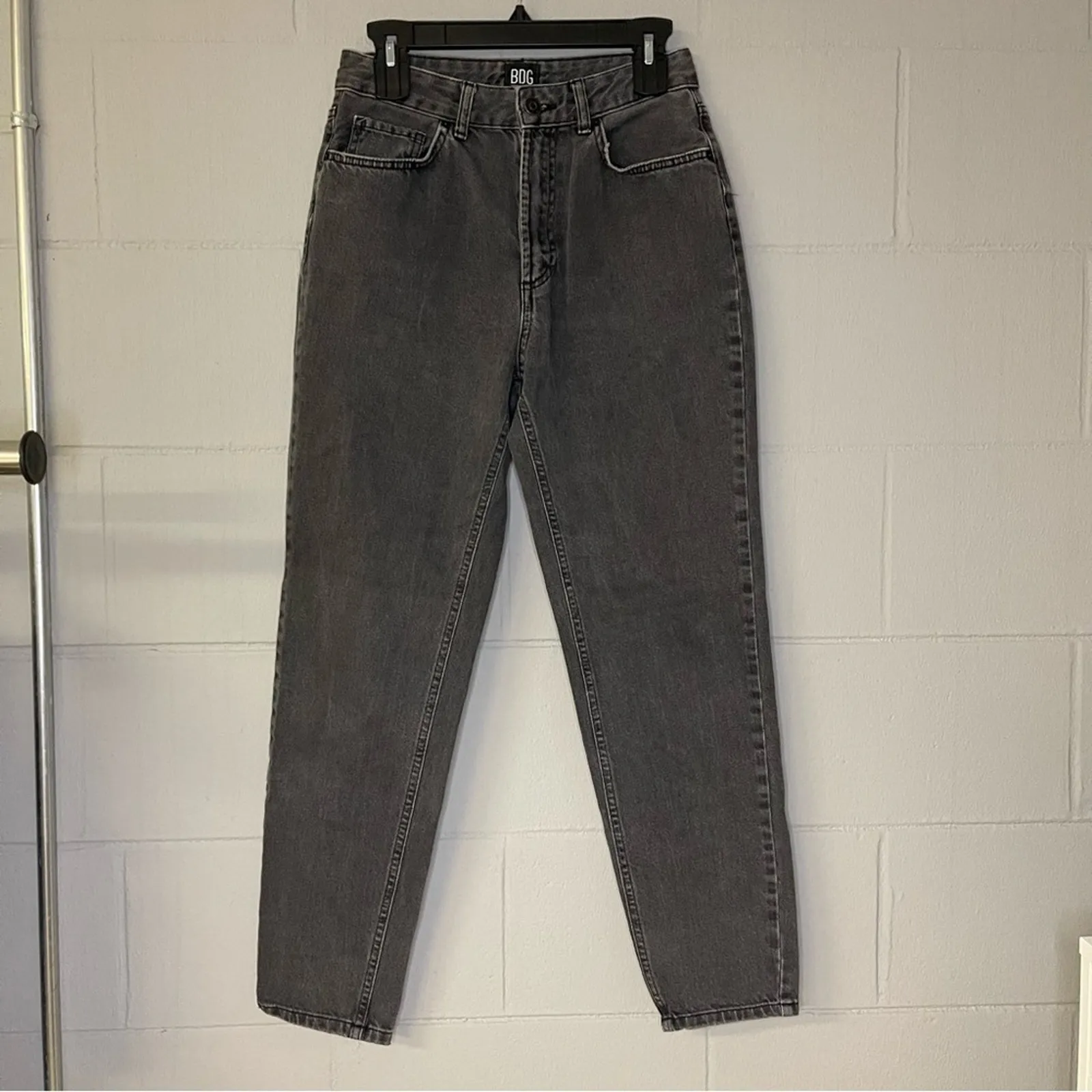 BDG Urban Outfitters Black High Rise Mom Jeans Women’s Size 27 Black Wash Denim - Image 3