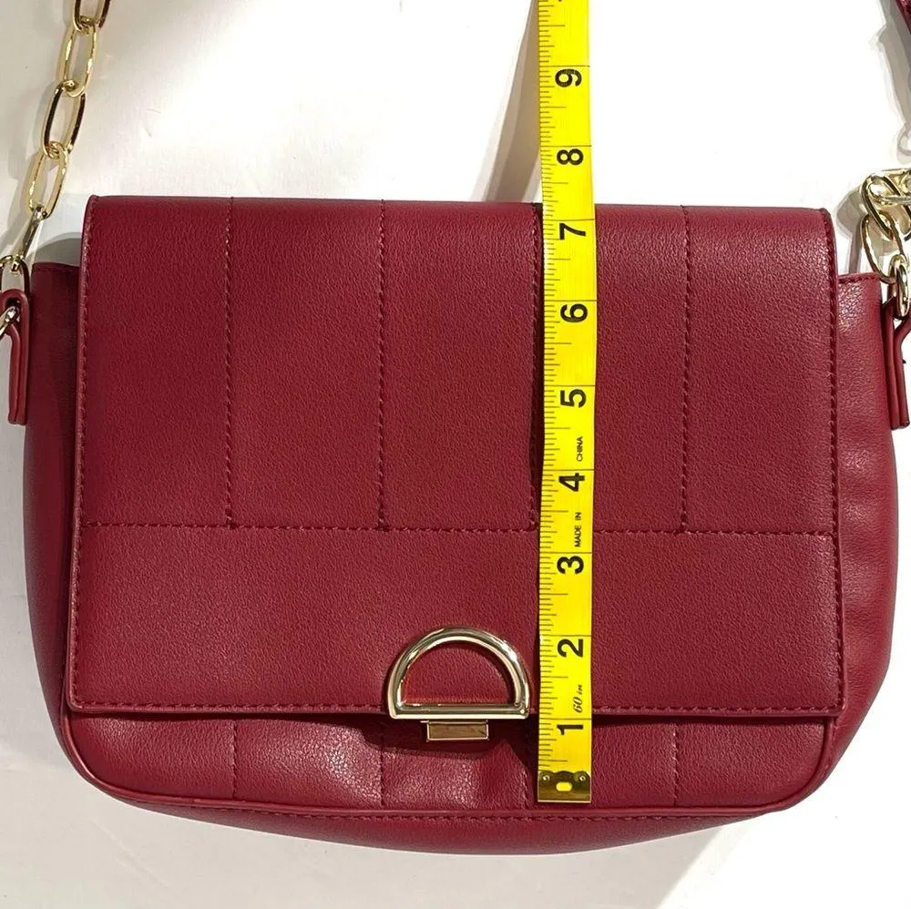 Sole Society Red Vegan Leather Crossbody - Image 12