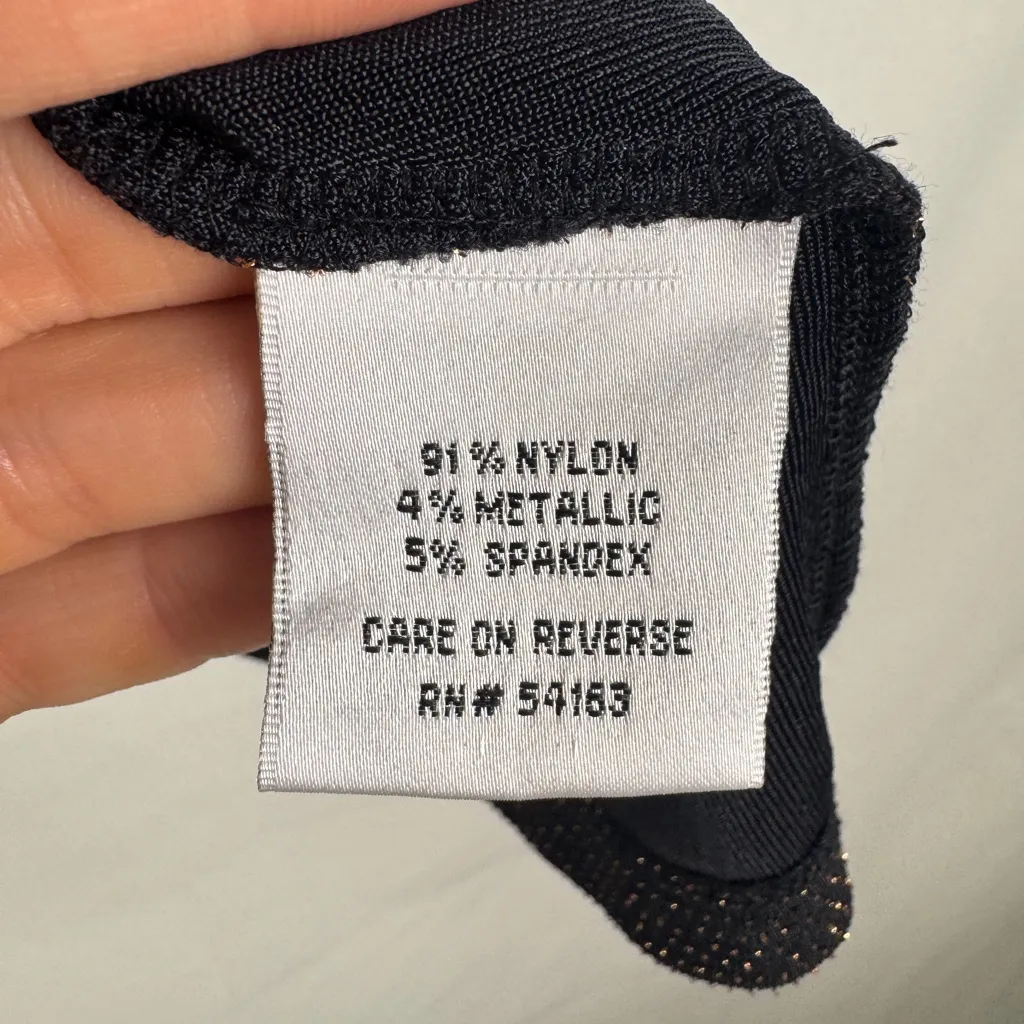 Tommy Hilfiger NWT Black Shimmer Women's Top - Image 3