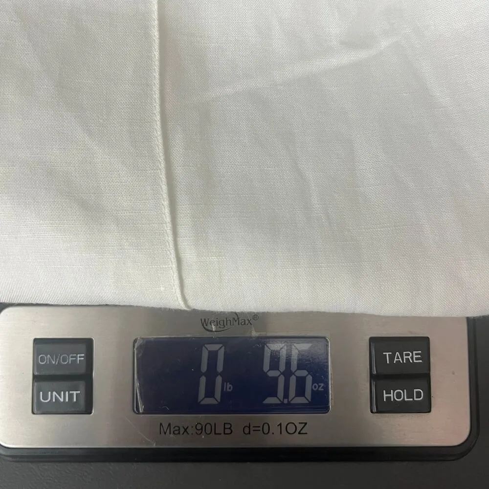 Bandolino Linen Blend White Cropped Pants Women's Size 12 Coastal Breathable - Image 11