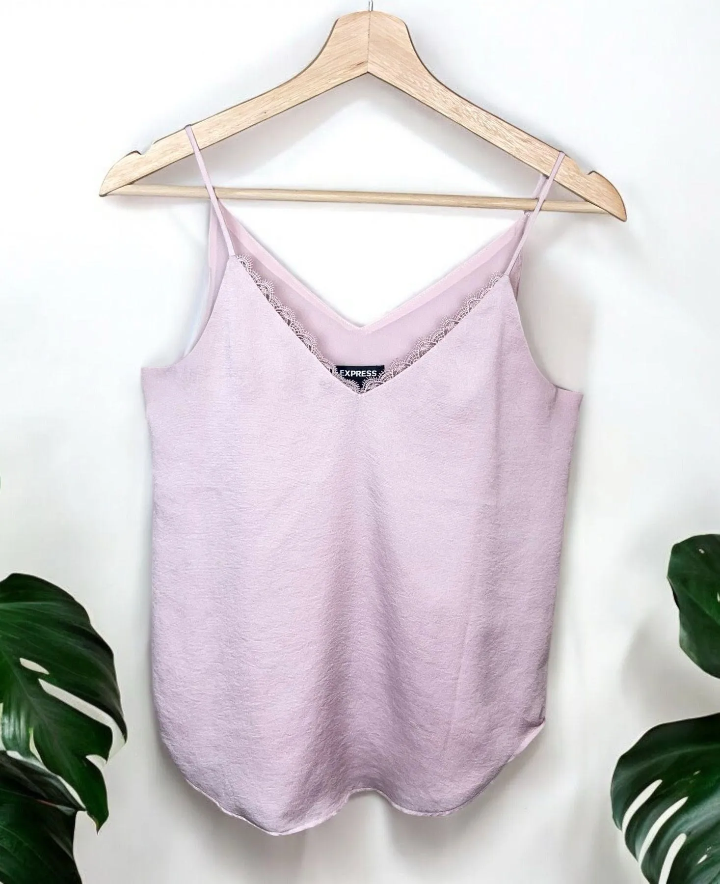 EXPRESS  Downtown Cami with Lace Trim - Image 3