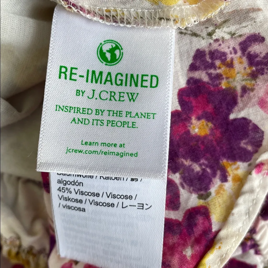 J. Crew Ruffle tie-shoulder tank top in summer garden floral - Image 5