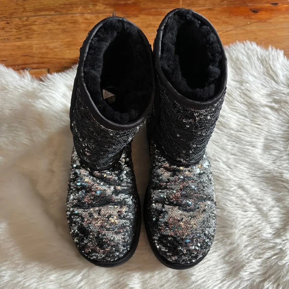 Black & Silver Sequin Classic s - Image 4