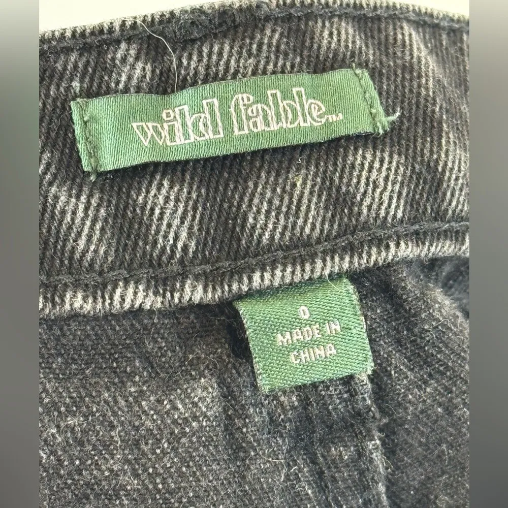 Wild Fable Women's Black Denim High Rise Frayed Hem Bermuda Jean‎ Shorts 0 - Image 8