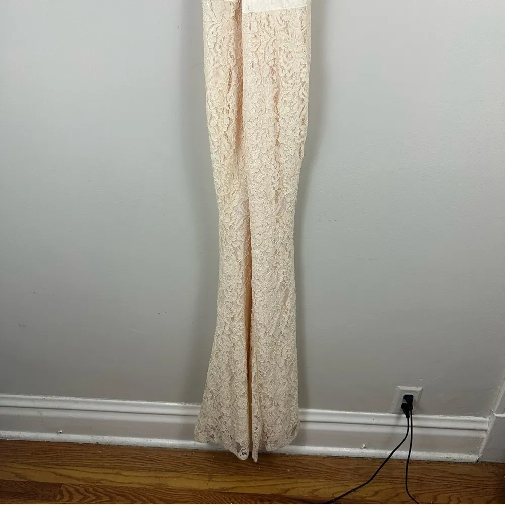 Love, Peace & Boho | Sweet Origins Lace Dress in Cream High Neck Gown Size Small - Image 7