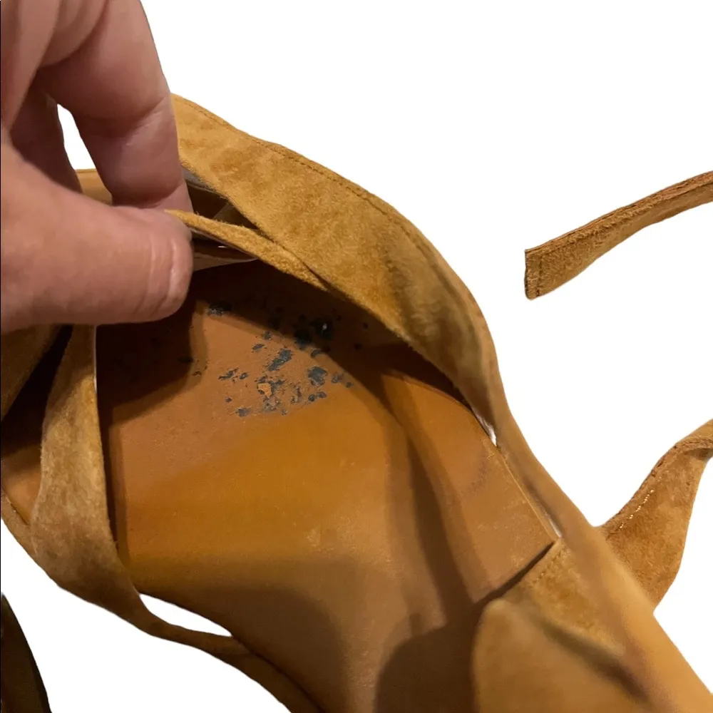 Louise et Cie Clover Sandal Tan
Suede Strappy Uppers Back Zip
Ankle Wrap 8.5 - Image 3