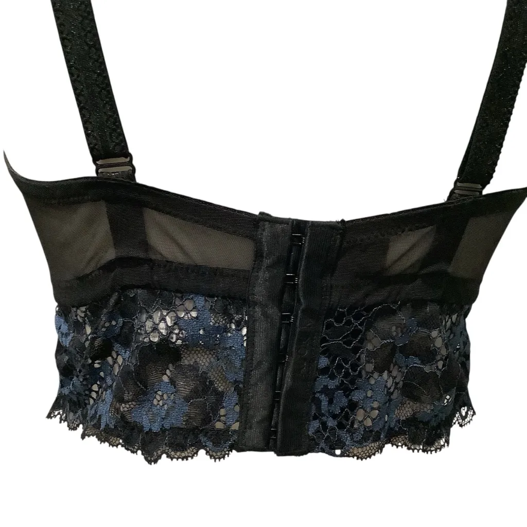 Adore Me Midnight Lace Bralette Beautiful Underwire Support WORN ONCE - Image 4