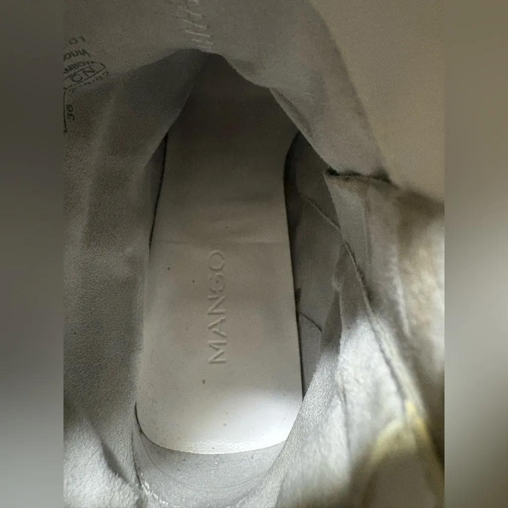 MANGO Cream Ankle Boots - Image 8