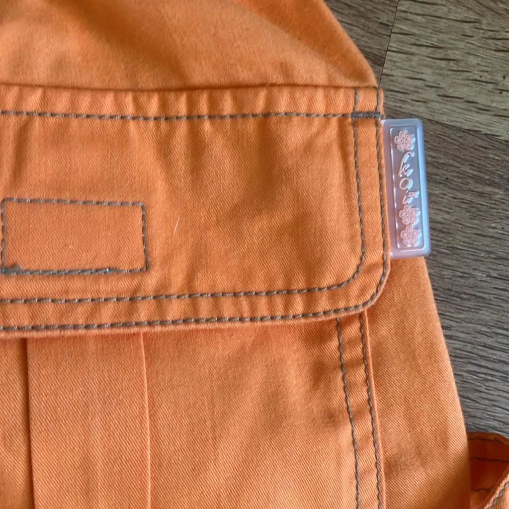 koi by Kathy Peterson Orange Lindsey Cargo Pocket Scrub Pants, XS - Image 7