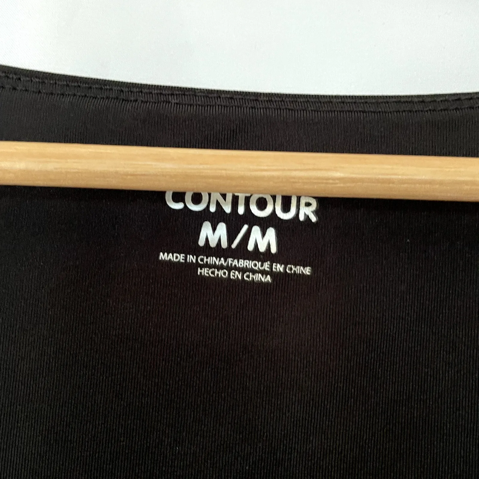 NWT SWS Contour M black double lined sweetheart neckline bodysuit long sleeves Size M - Image 3