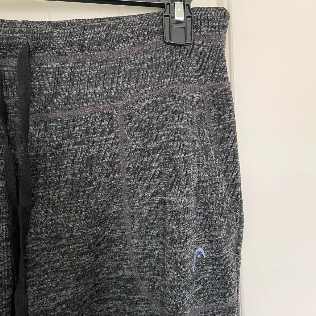 NWOT | HEAD women’s dark gray drawstring waist semi-sheer active jogger sweats - Image 2