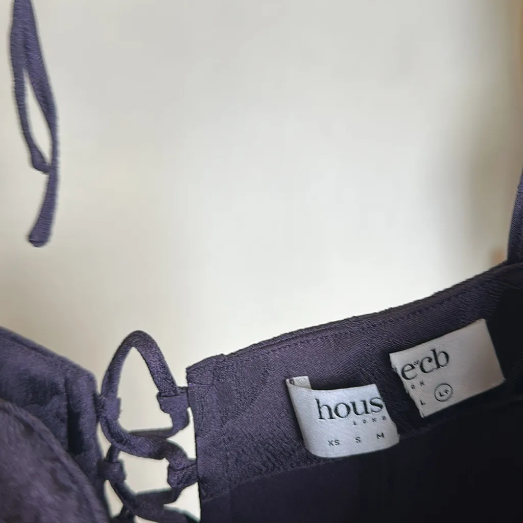 House of CB‎ 'Melia' Night Shade Floral Jacquard Minidress NWOT size XL - Image 6