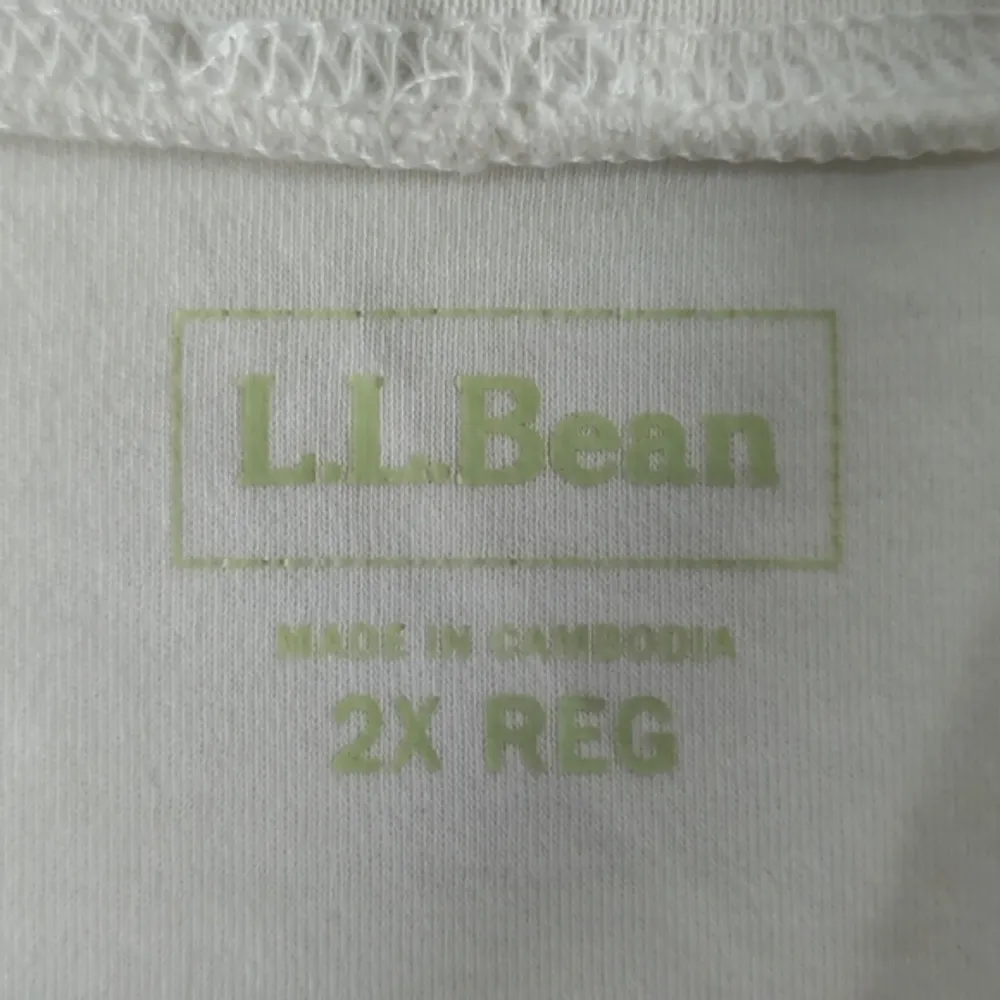 Women's LLB L.L. Bean White Long Sleeve Short Turtleneck Shirt Size 2X GUC #6681 - Image 5