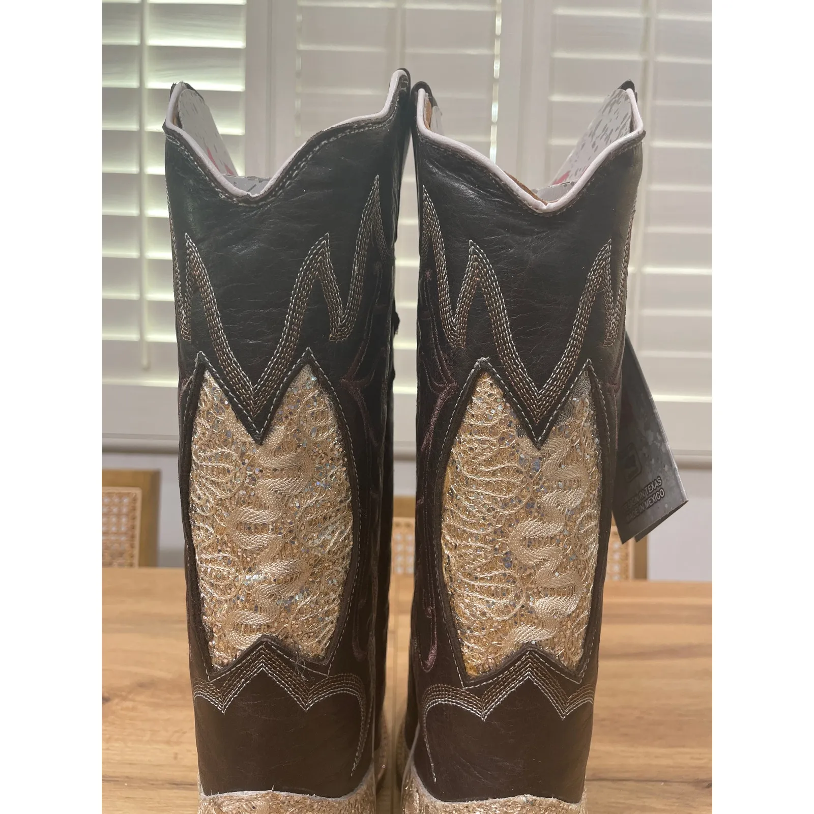 Tanner Mark Women's Horma 960 Western Boots Brown Leather Blunt Toe Size 8 NIB - Image 8