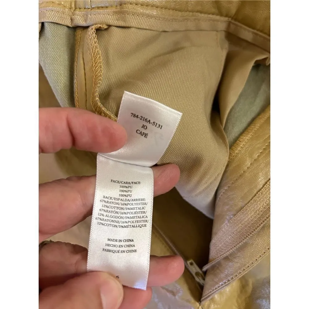 🆕 RAILS Jo Faux Leather High Waist Tapered Leg Pants size 6 BIN J - Image 3