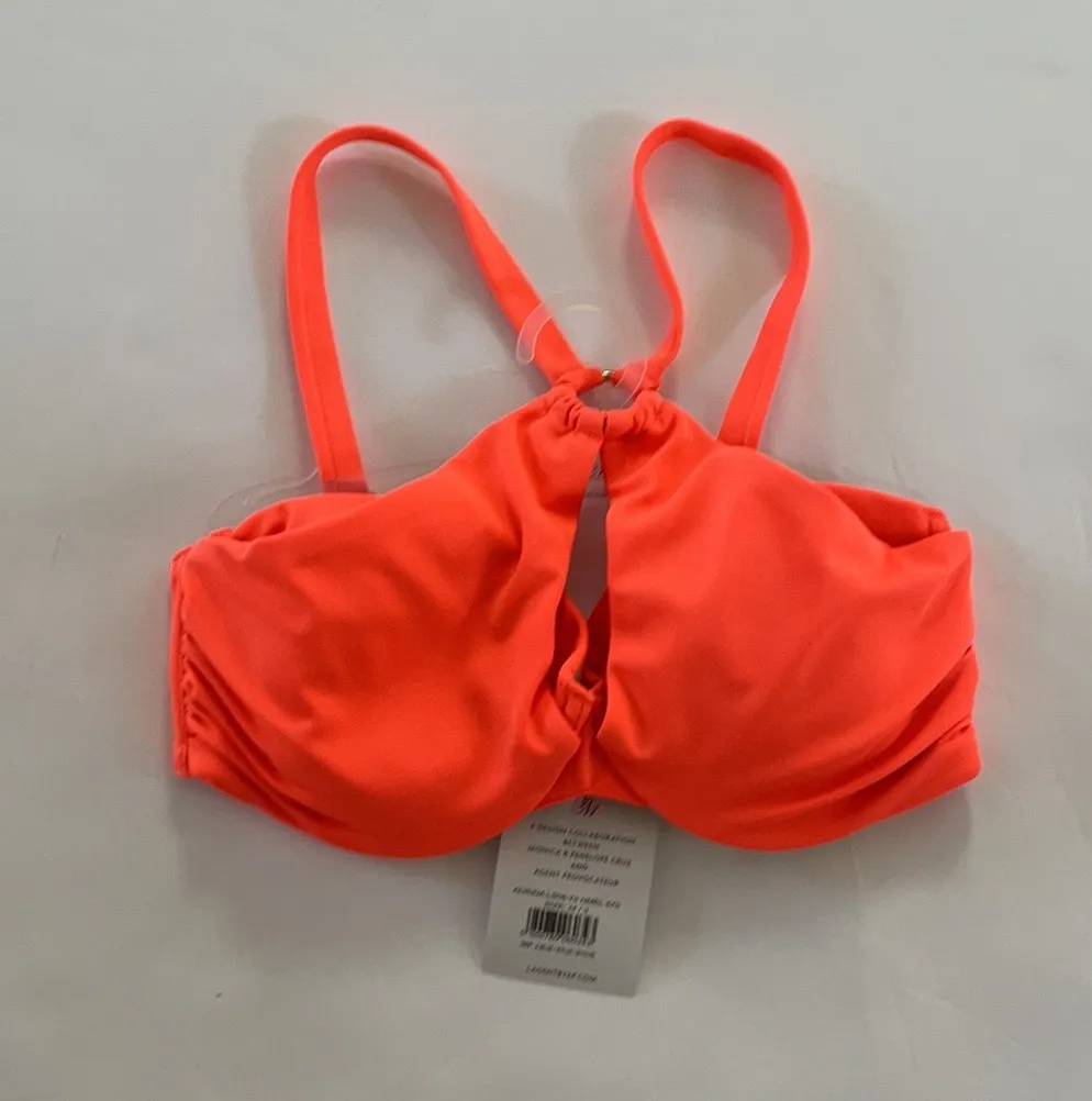 L’agent Agent Provocateur Adrina Orange bikini top Size M - Image 5