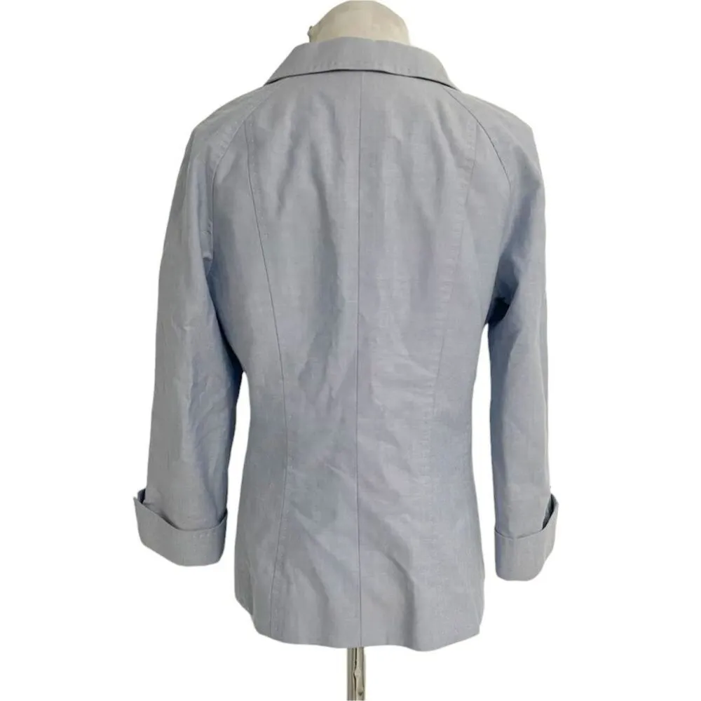 346 Brooks Brothers Size 8  Top Blouse Jacket Blazer Button Down Collared - Image 5