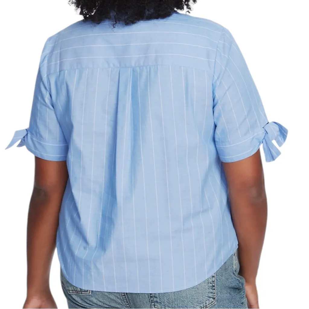 Court & Rowe Wider Yarn Dyed Shirt Blue Size 1X - Image 2