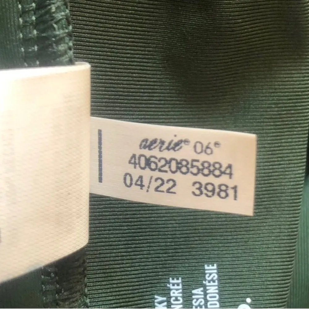 Aerie NWT Forest Green Twist High Cut Cheeky Coquine Bikini Bottoms Extra Small - Image 10