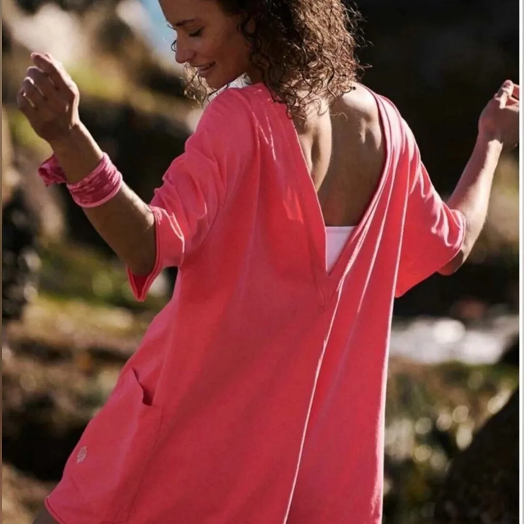 Free People Movement Hot Shot Tee Romper Size S NWOT - Image 2