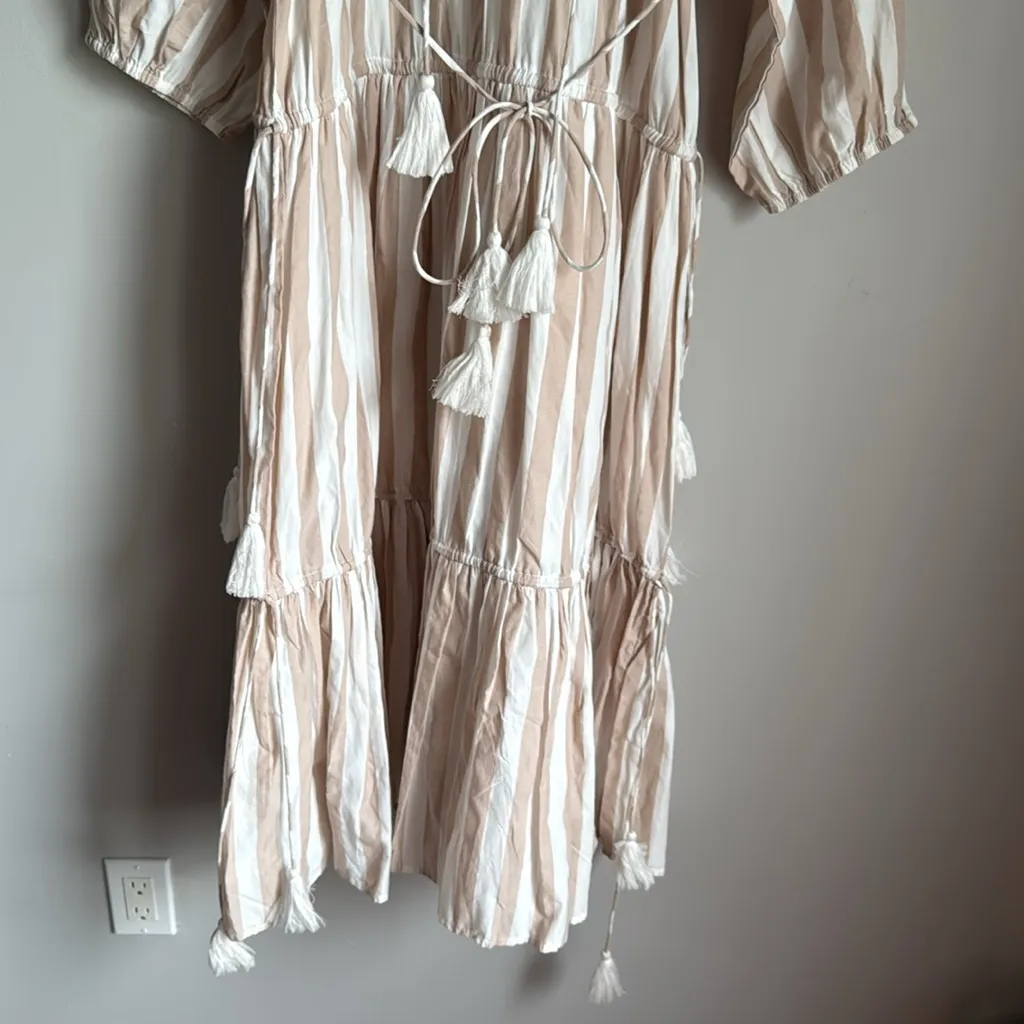 MILLE NATALIA DRESS Small Tan - Image 5