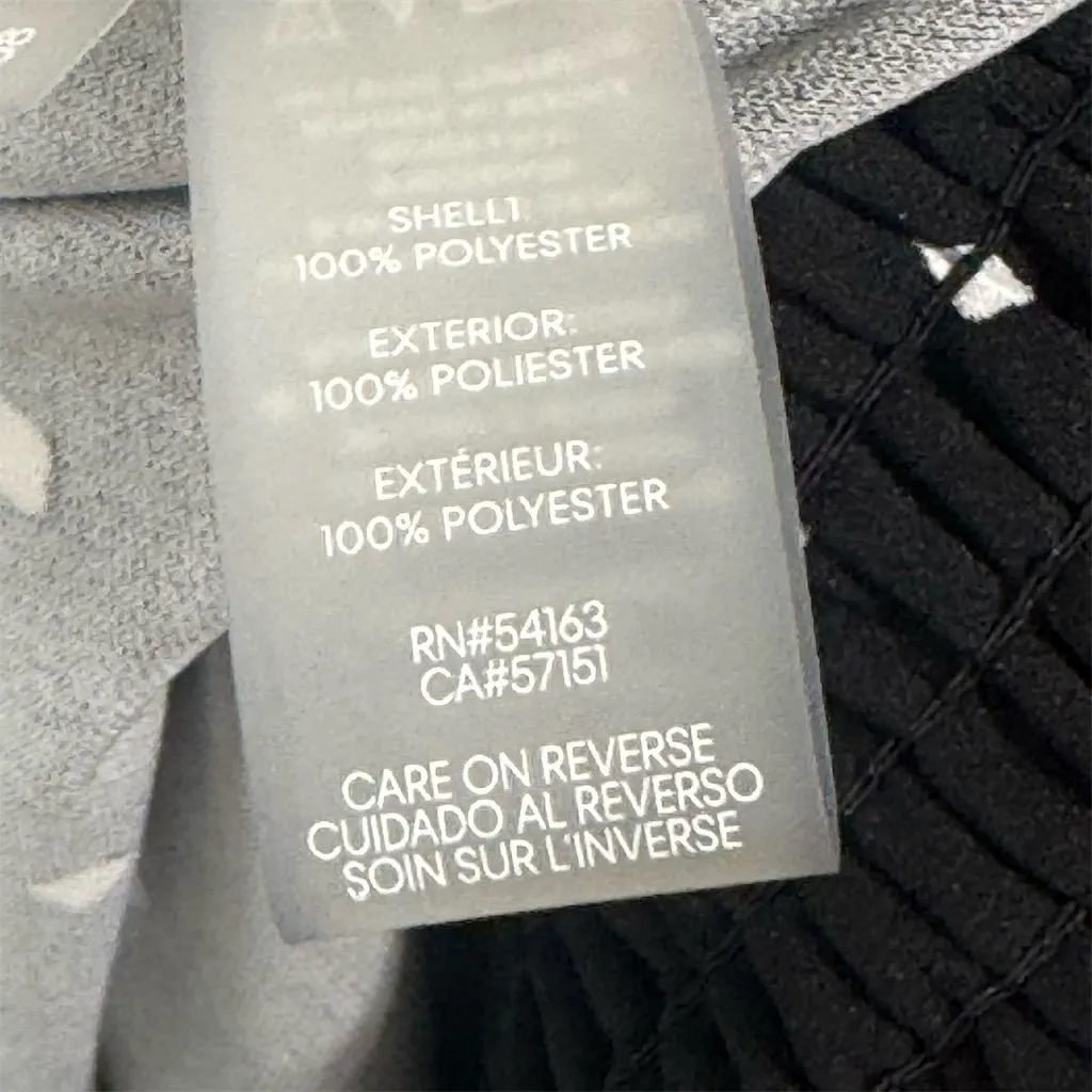 Karl Lagerfeld Paris Black Polka Dot Smocked Blouse L Mock Neck Long Sleeve Size L - Image 7