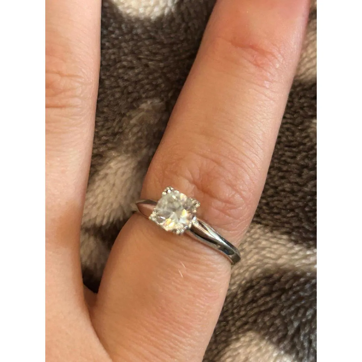 Sterling size 7 z209 ring cute Gray - Image 2