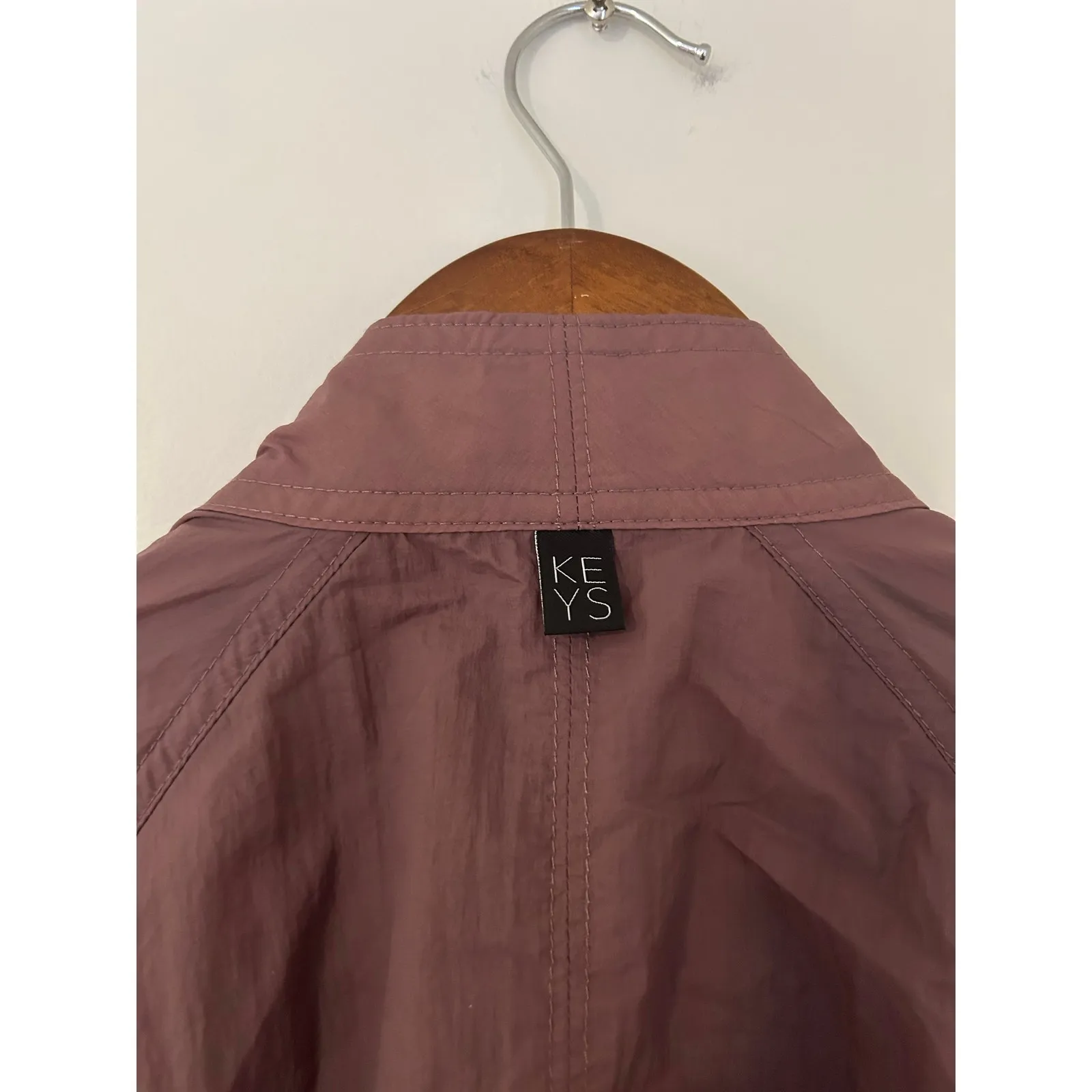 Athleta Alicia Keys Utility Windbreaker Jumpsuit Purple Mauve Cocoa EUC 4 Open - Image 13