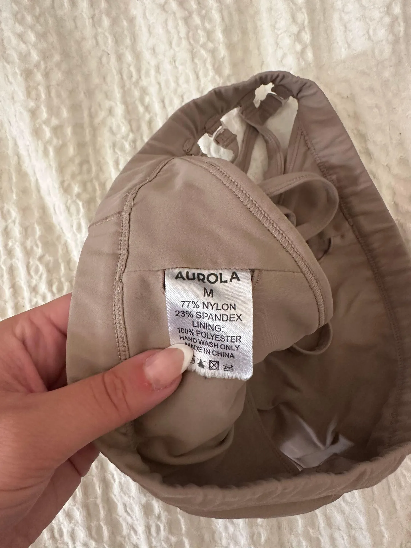 Aurola Sports Bra Tan Size M - Image 3