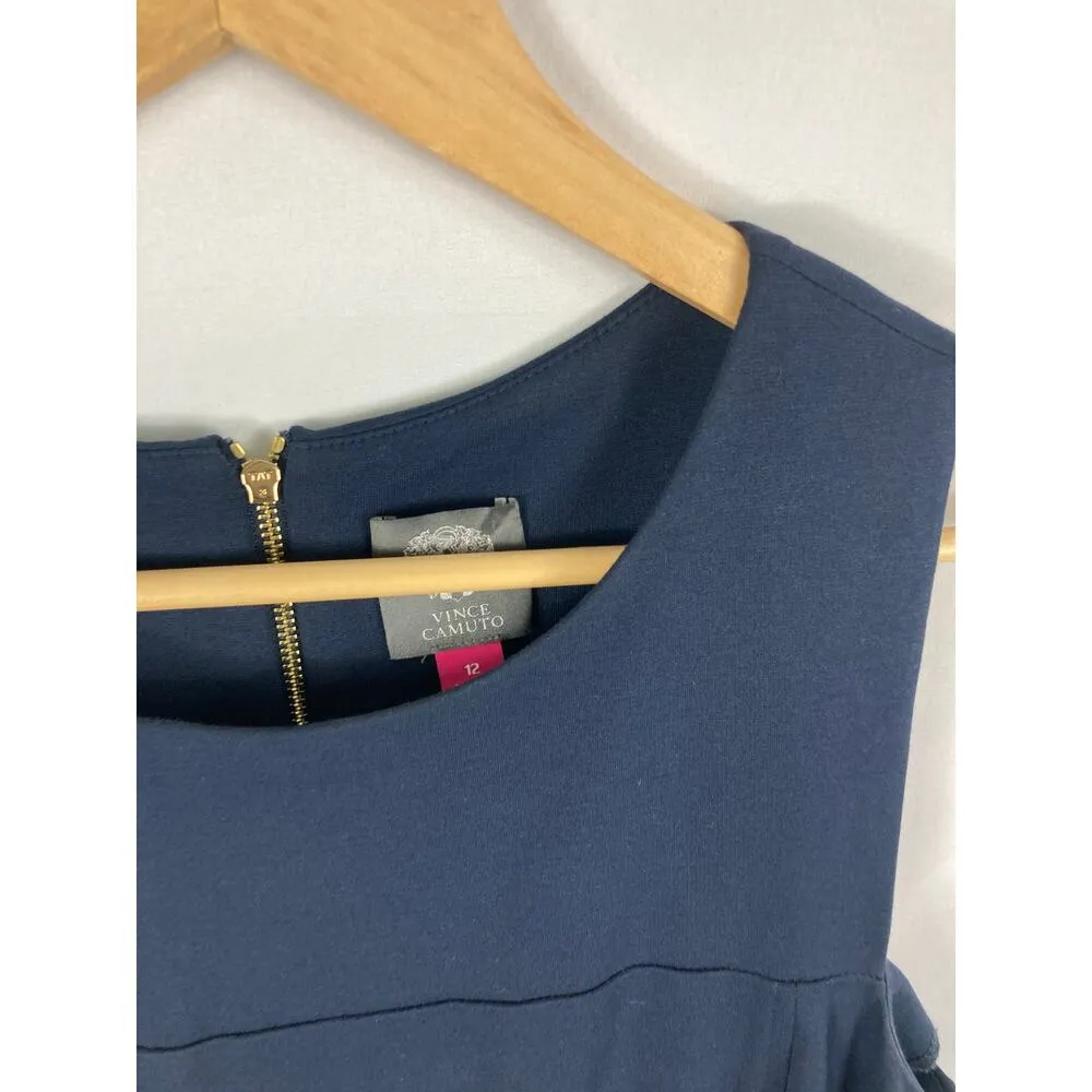 Vince Camuto Navy Stretch Sleeveless Dress Size 12 - Image 3