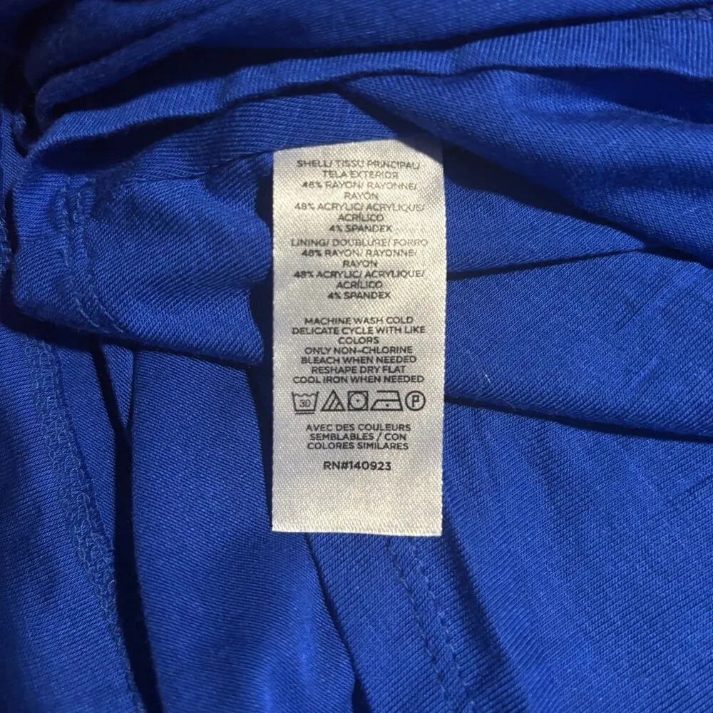 NEW Lou & Grey Signaturesoft Jersey Strappy Midi Dress in Cobalt Current- Size M - Image 9