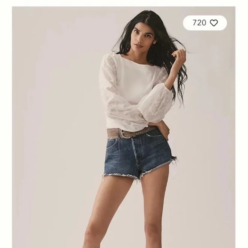 Sunday In Brooklyn Anthropologie White Top Blouse XS New NWT Lace Sleeves RARE - Image 7