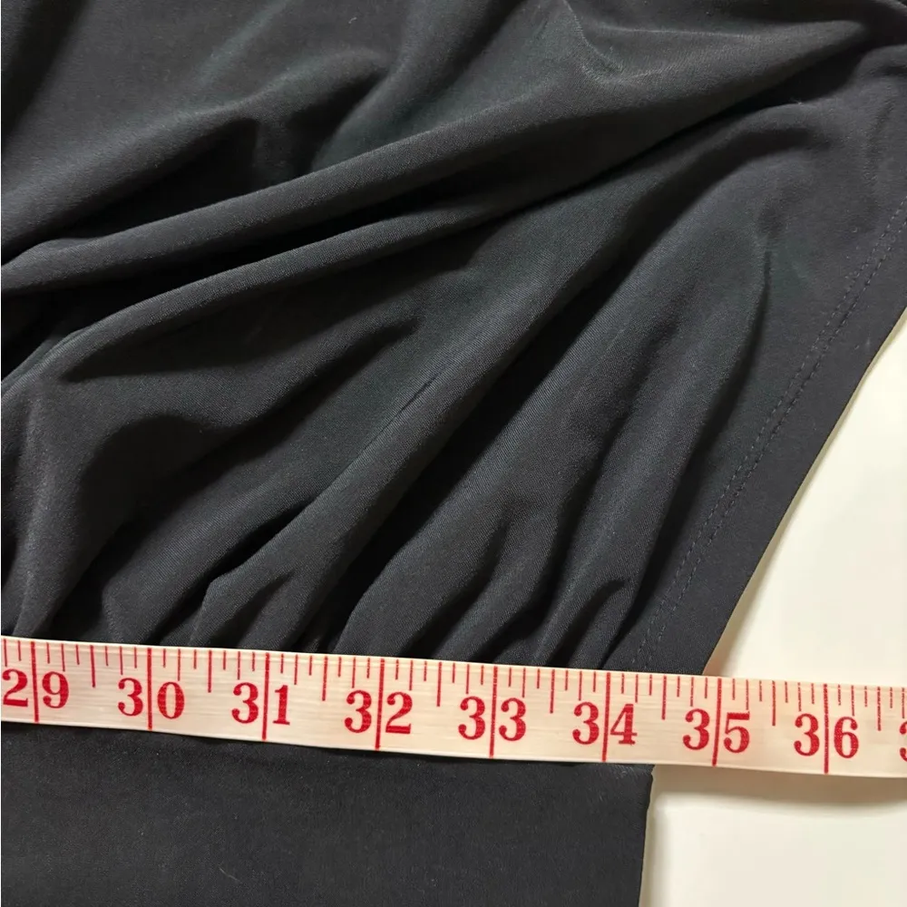 Bcbg Generation Black White Sequin Dress Ruched Size Small Short Sleeves - Image 5