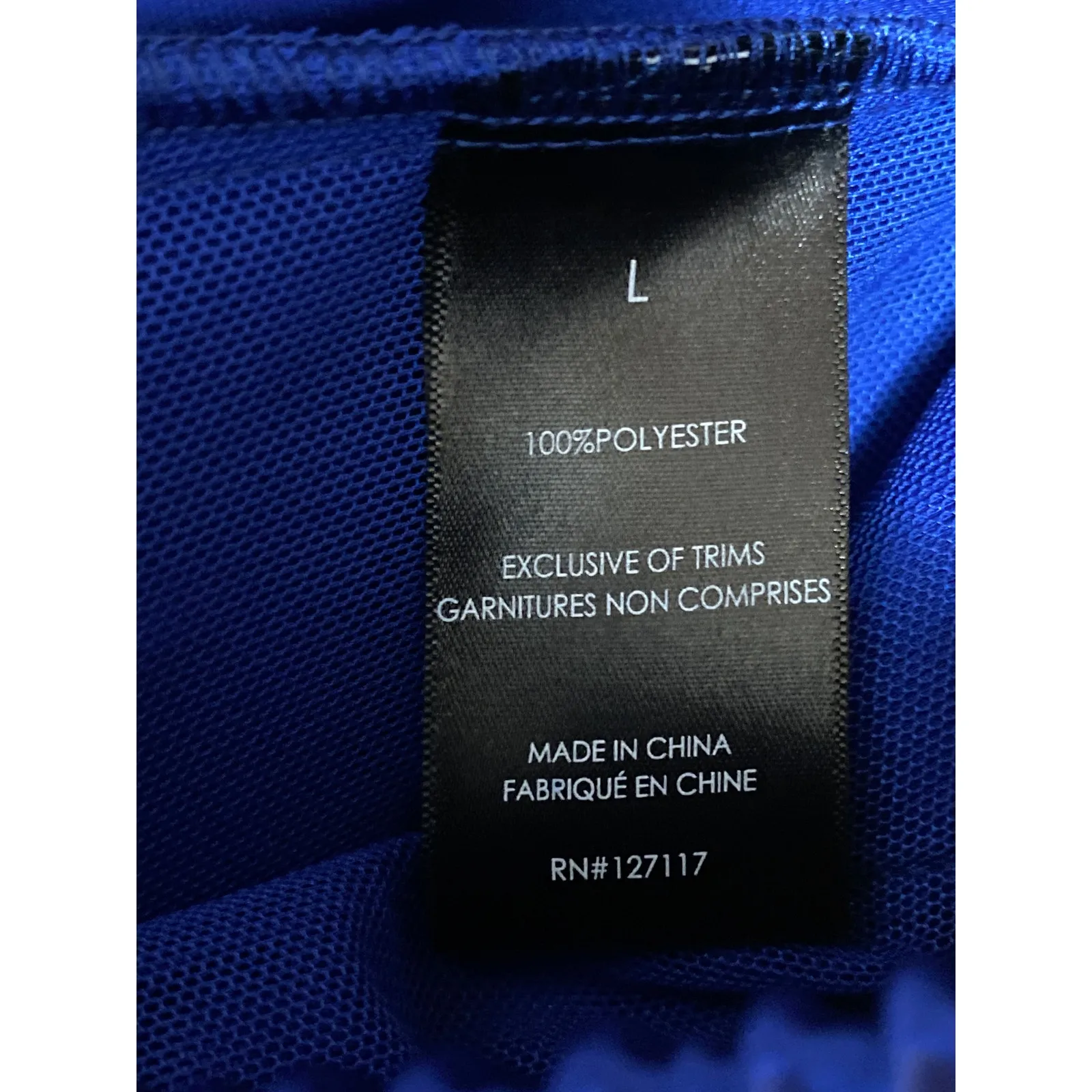 NEW Badgley Mischka Women's Blue High Rise Tassel Tie Wide Leg Trousers Pants L - Image 6