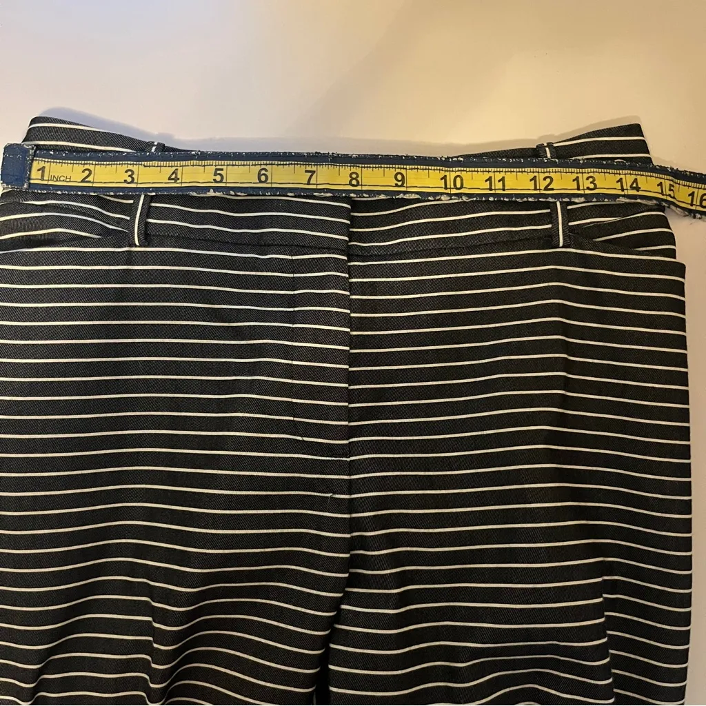 The Riviera Pant Black White Striped Slim Fit Ankle Pants Size 6 - Image 5