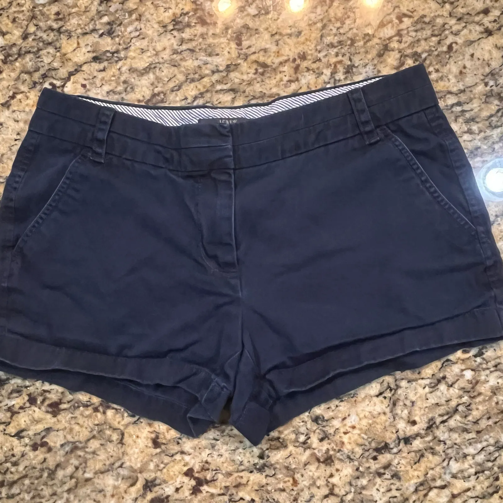 J Crew Women's Size 4 Flat Front‎ Chino Dress Short Shorts Blue Blush Lot 2 Red - Image 4