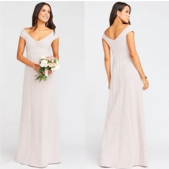 Show Me Your Mumu Women's Medium Zurich Knot Gown Show Me The Ring Stretch Crepe - Image 2