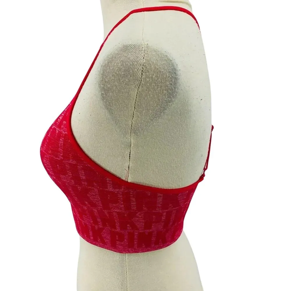 PINK Victoria's Secret Cool & Comfy Sports Bra Red Size XSmall - Image 2