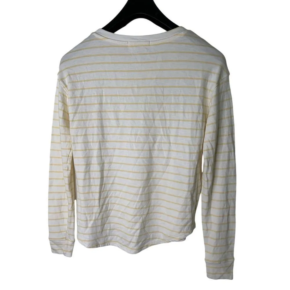 Marine Layer MARLIE DROP CREW STRIPE long sleeve shirt women's size XS NEW NWT - Image 3