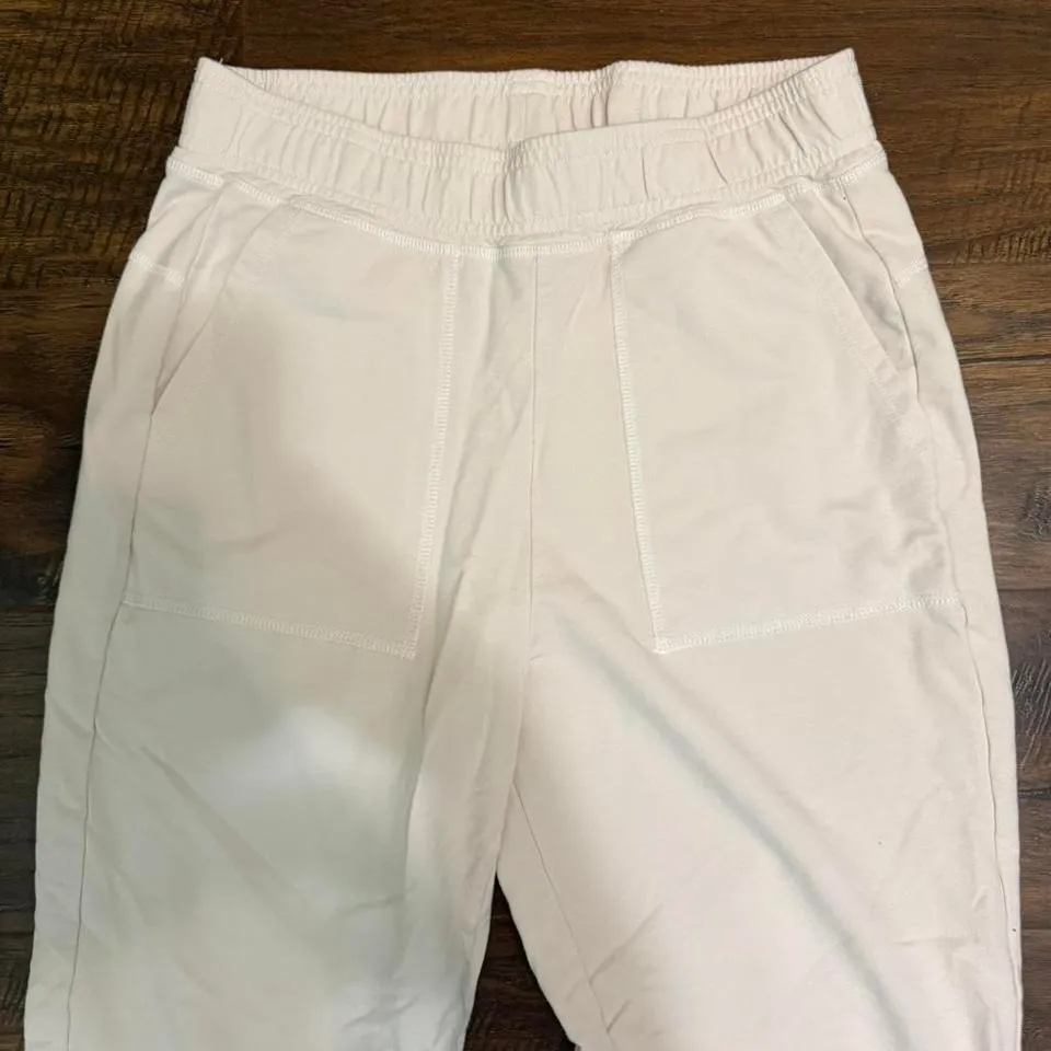 Anatomie Women's Small Joggers French Work Comfort Travel Soft Stretch Ivory - Image 2