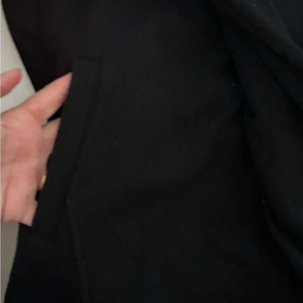 Anthropologie Saturday Sunday Black Convertible Hooded Open Cardigan Size Medium - Image 4